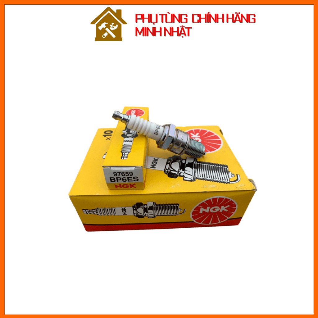 Bugi NGK 97659 BP6ES | Bugi chân dài to dùng cho máy bơm, máy cắt cỏ, máy nổ, máy phát, máy đầm,...
