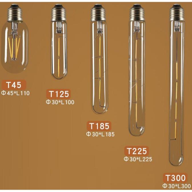 Bộ 3 bóng đèn Led Edison T125 4W đui E27.