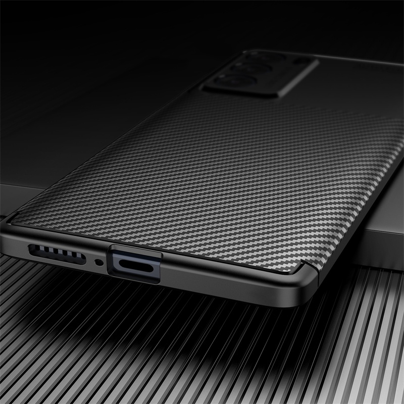 Ốp Điện Thoại TPU Mềm Sợi Carbon Chống Sốc Cho Motorola Moto Edge X30 S30 20 Lite 20 Fusion 20 Pro