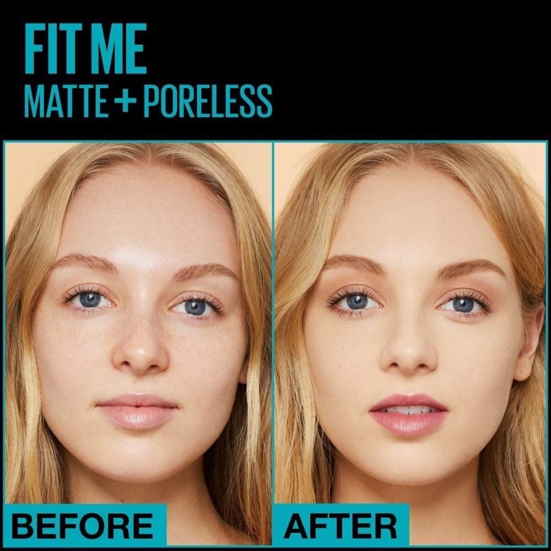 Bill US - Kem nền Maybelline Fit Me Matte & Poreless tone 110, 112, 115, 120, 125