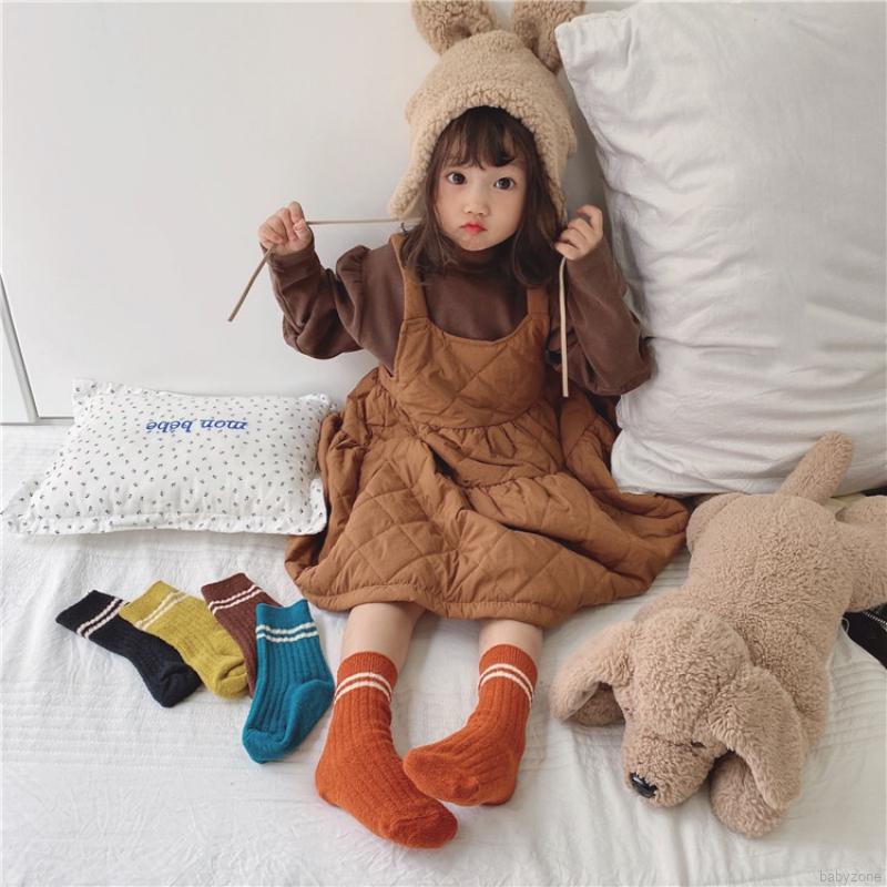 Vớ Dày Dặn Giữ Ấm Phong Cách Retro Cho Bé