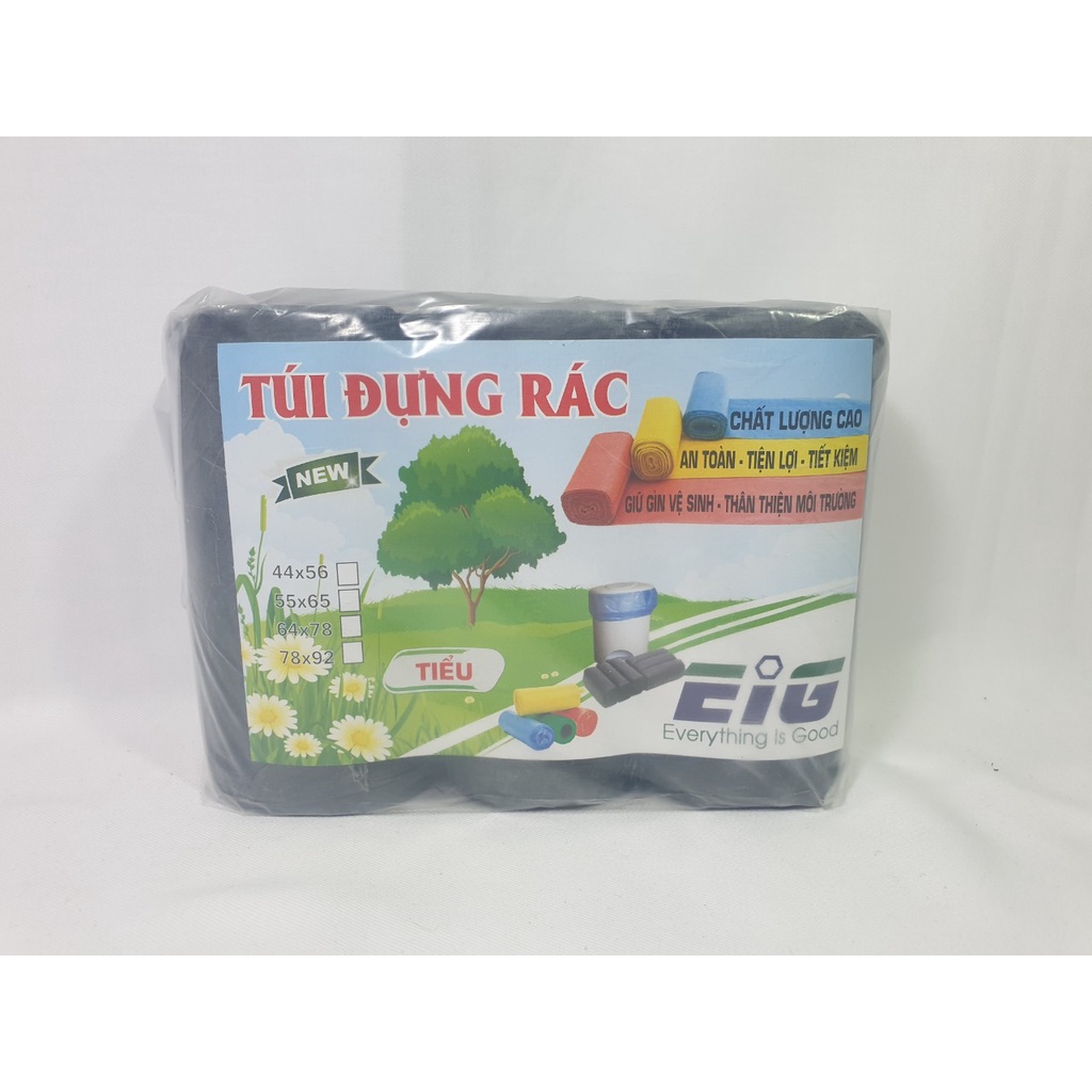 Túi đựng rác 3 cuộn (1kg) đựng rác sinh học tự phân hủy cỡ nhỏ, trung, đại loại màu và đen -Điện nước gia dụng Hoàng Kim