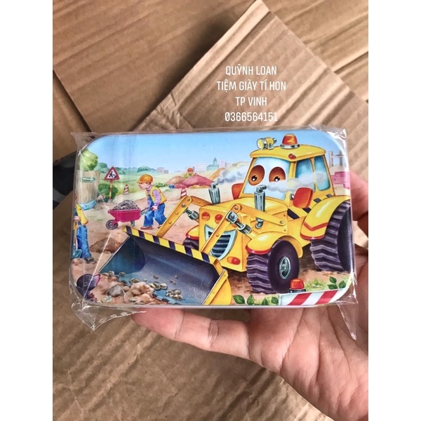 Ghép hình gỗ 60 miếng hộp sắt, lego ghép hình cho bé, tranh ghép hình 60ps, đồ chơi ghép hình, đồ chơi trẻ em