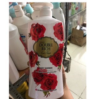 Sữa tắm Double Rich đỏ (hương hoa hồng) 800g