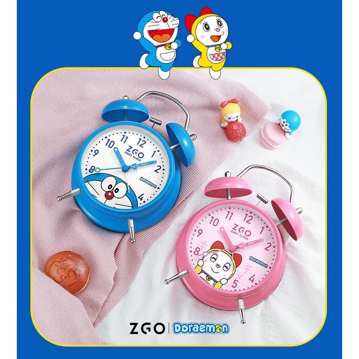 Đồng hồ Doraemon ( đồng hồ báo thức kèm đèn ngủ )
