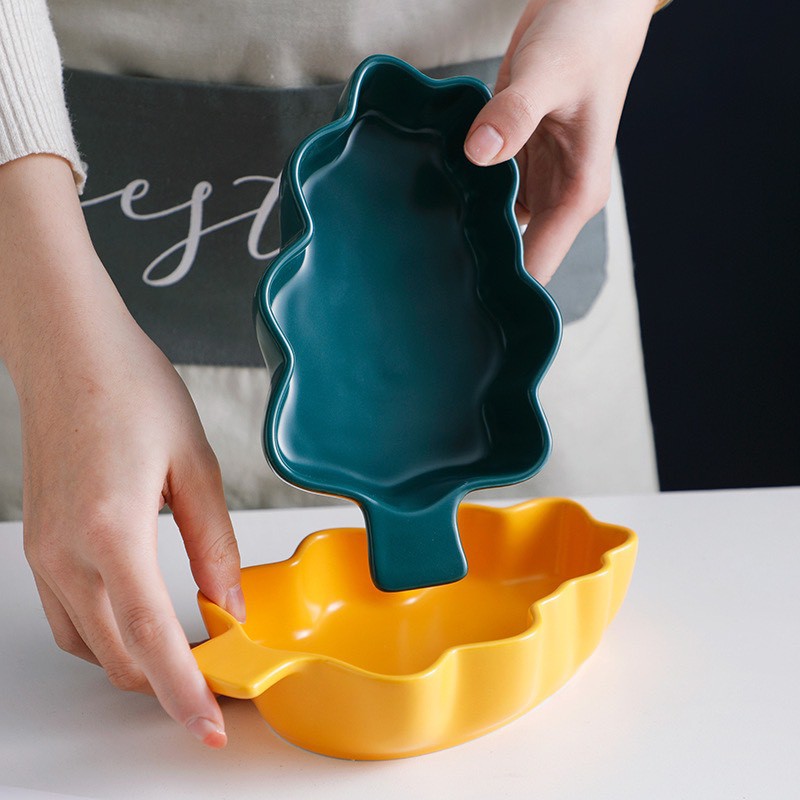 Bát ăn dặm, bát lá thông cho bé ăn dặm 200ml