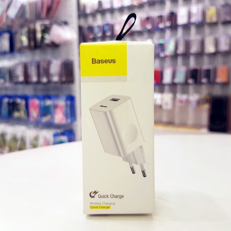 Củ Sạc Nhanh Baseus 3A/24w Quick Charge 3.0, Chống Cháy Nổ - Cốc Sạc Nhanh Cho Các Dòng Iphone/ Android - Chính Hãng