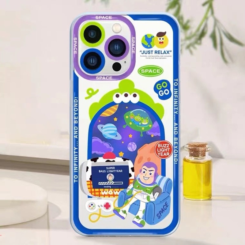 Ốp Điện Thoại Silicon Mềm Trong Suốt Họa Tiết Buzz Lightyear Cho Iphone 13 12 11 Pro MAX X XS MAX XR 6 7 8 Plus