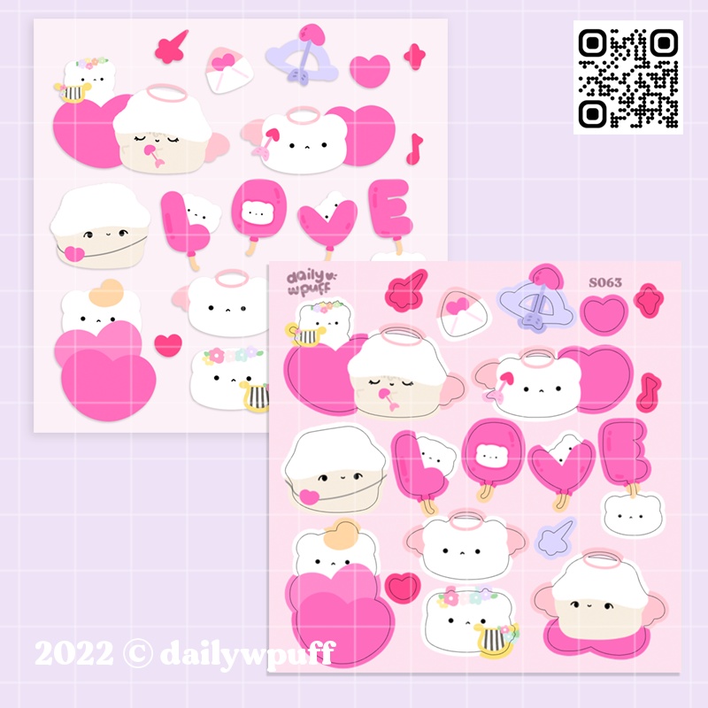Sticker All the love / S063