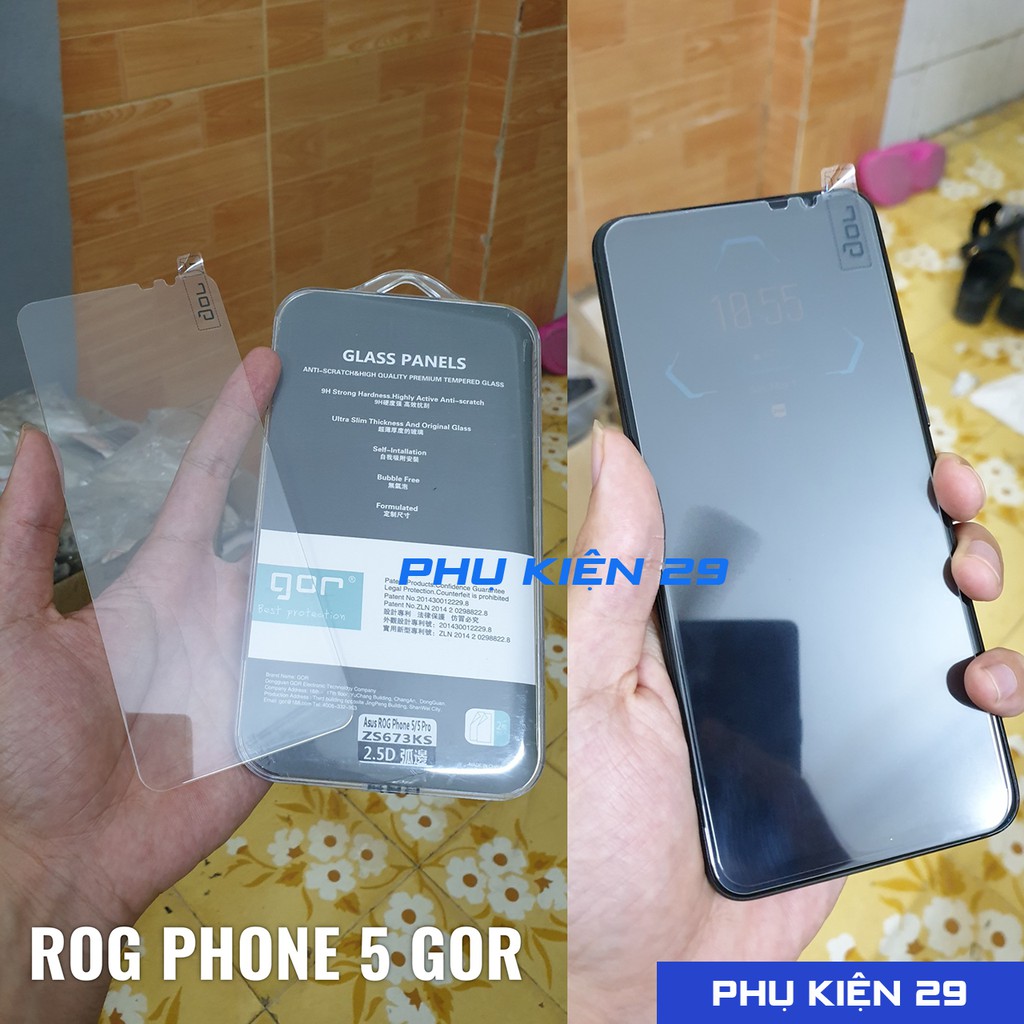 Dán kính cường lực cao cấp chống bám vân tay GOR