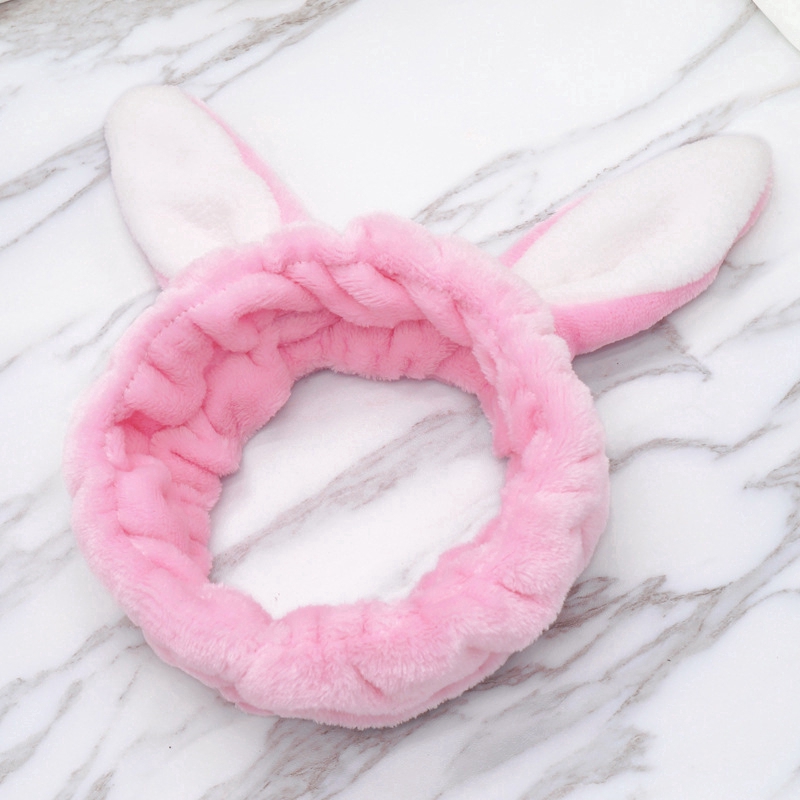 【HSU】Băng Đô Cotton Tai Thỏ Co Giãn Thời Trang Cho Nữ