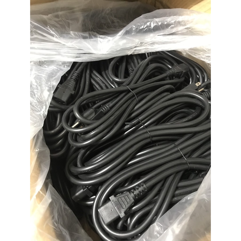 Dây nguồn 10a 3 chân tiếp địa chuẩn mỹ hàng xịn , dây nguồn máy tính PC