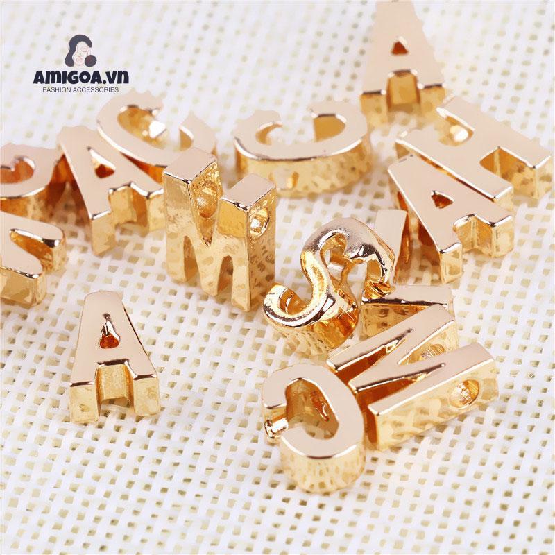 ✨✨ Vòng cổ kim loại phối mặt hình chữ cái tùy chọn đơn giản thời trang