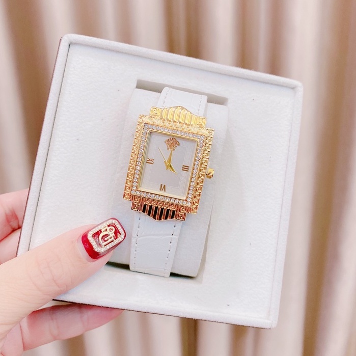 Đồng hồ đeo tay nữ đẹp VERSACE  dây da thời trang cao cấp chống nước bảo hành 12 tháng -DH10 | BigBuy360 - bigbuy360.vn