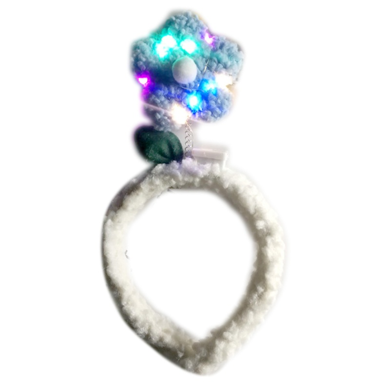 Băng Đô Bông Hoa Hoạt Hình Phát Sáng Dành Cho Nữ