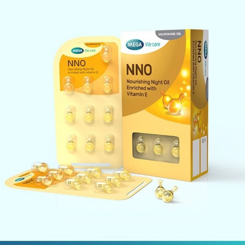 Serum bôi dưỡng ẩm trắng da và ngừa lão hóa NNO Vitamin E - NNO VITE hộp 30 viên