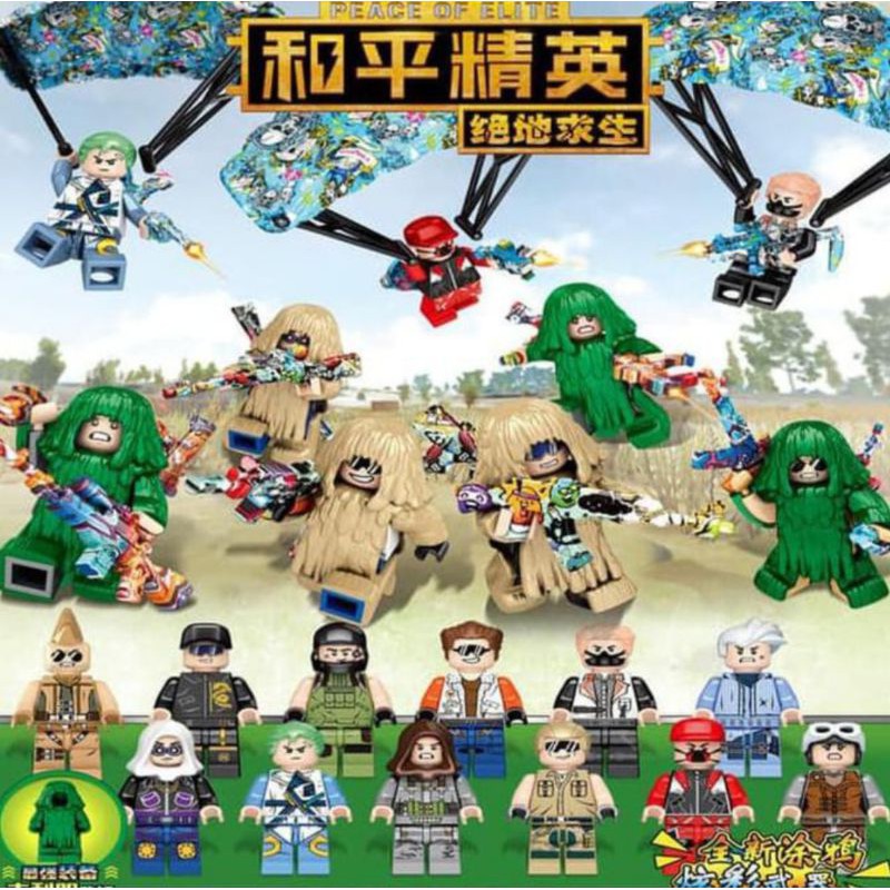 Mô Hình Lego Nhân Vật Game Pubg Jx 1171 / Pubg