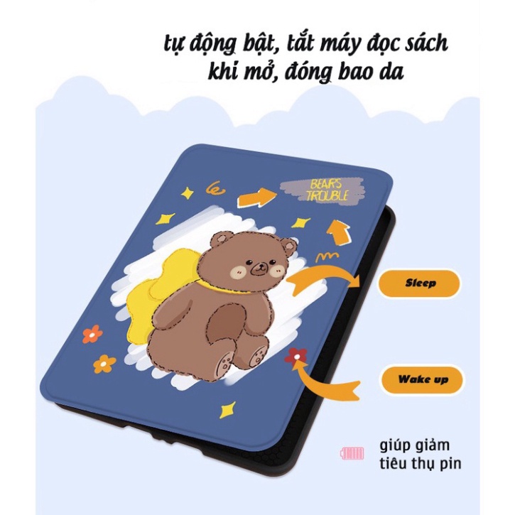 Bao da máy đọc sách Kindle Paperwhite 3/2/1 Amazon Hoạt Hình ANIME Ngộ Nghĩnh Dễ Thương - Phụ Kiện Đẹp Xaha