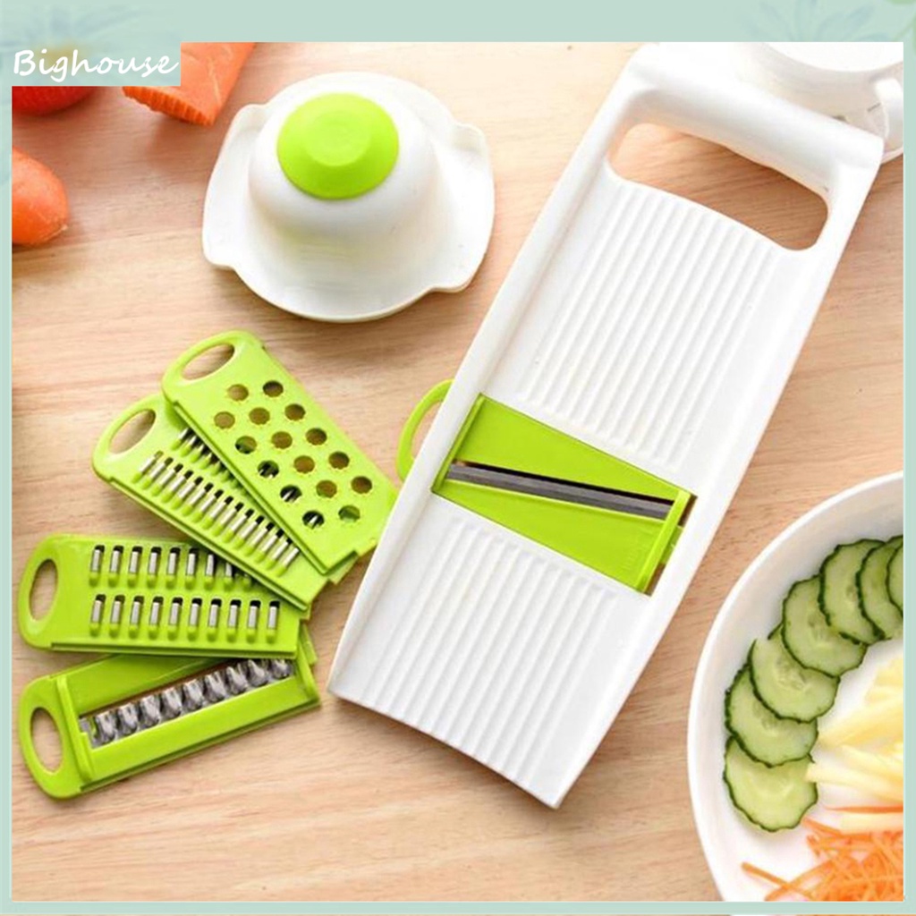 Bộ 7 Dụng Cụ Cắt Lát Khoai Tây Đa Năng Di Động Có Thể Tháo Rời Chống Gỉ