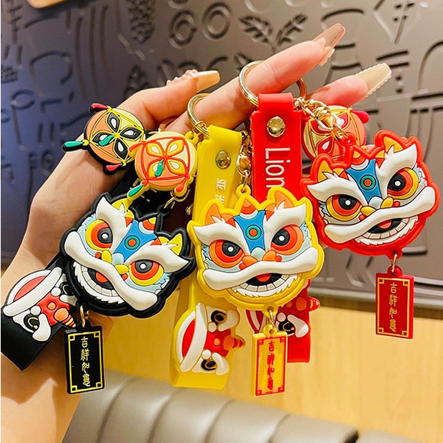 Móc Khóa Xe Hơi/ Cặp Đôi Hình Con Hổ Xingshi Phong Cách Trung Quốc Thời Trang