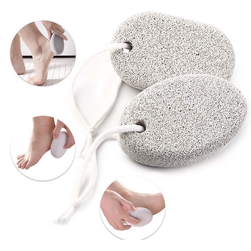 Đá chà gót chân hình oval tẩy tế bào chết cho da chân và chống nứt gót chân