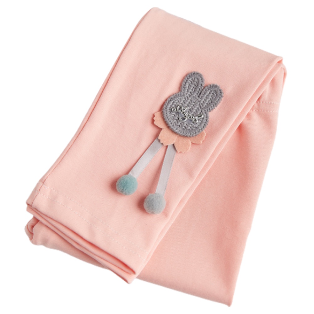 Quần Legging Cotton Thoáng Khí In Họa Tiết Thỏ Hoạt Hình Phong Cách Hàn Quốc Thời Trang Cho Bé Gái