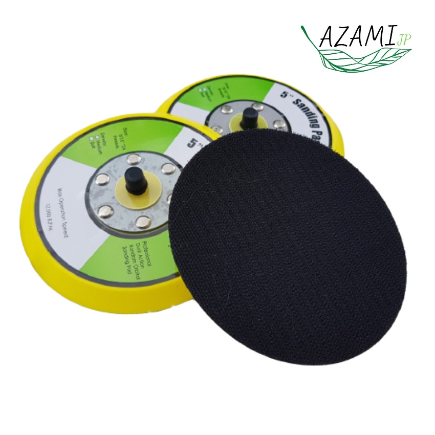 Đế Chà Nhám Hơi Tròn 5 Inch , 125mm , 12.5cm , Đế Đĩa Gắn Phớt , Loại Mặt Đế Gai , Hàng Chuẩn Hãng