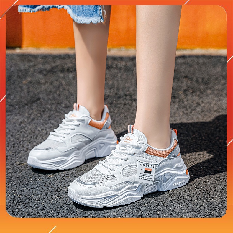 Giày Sneaker Nữ Độn Đế Cao Cấp Đế Mềm Kiểu Dáng Hàn Quốc - Q201