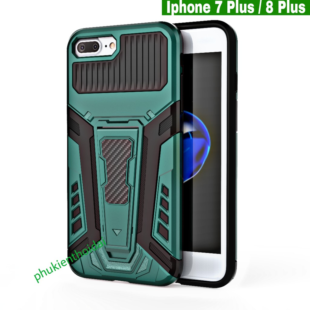 Ốp lưng Iphone 7 Plus / Iphone 8 Plus chống sốc Iron Man Pro chống va đập trên 2 mét siêu bền