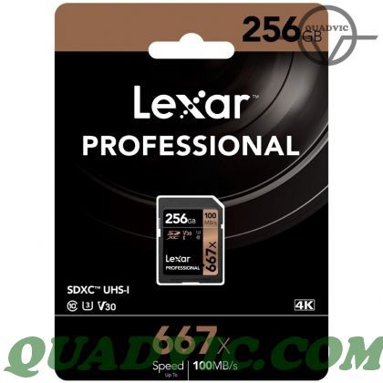 Thẻ nhớ 64GB 128GB 256GB SDXC Lexar Professional 667x 100MB/s quay phim 8K Quadvic.com | BigBuy360 - bigbuy360.vn