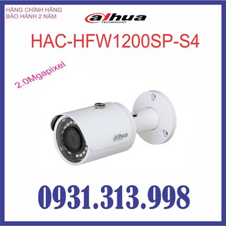 Camera hac-hfw1200sp-s4 hỗ trợ hdcvi/hdtvi/ahd/analog 2.0mp