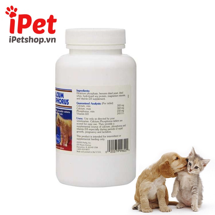  Viên Bổ Sung Canxi Calcium Phophorus Cho Thú Cưng Chó Mèo - iPet Shop