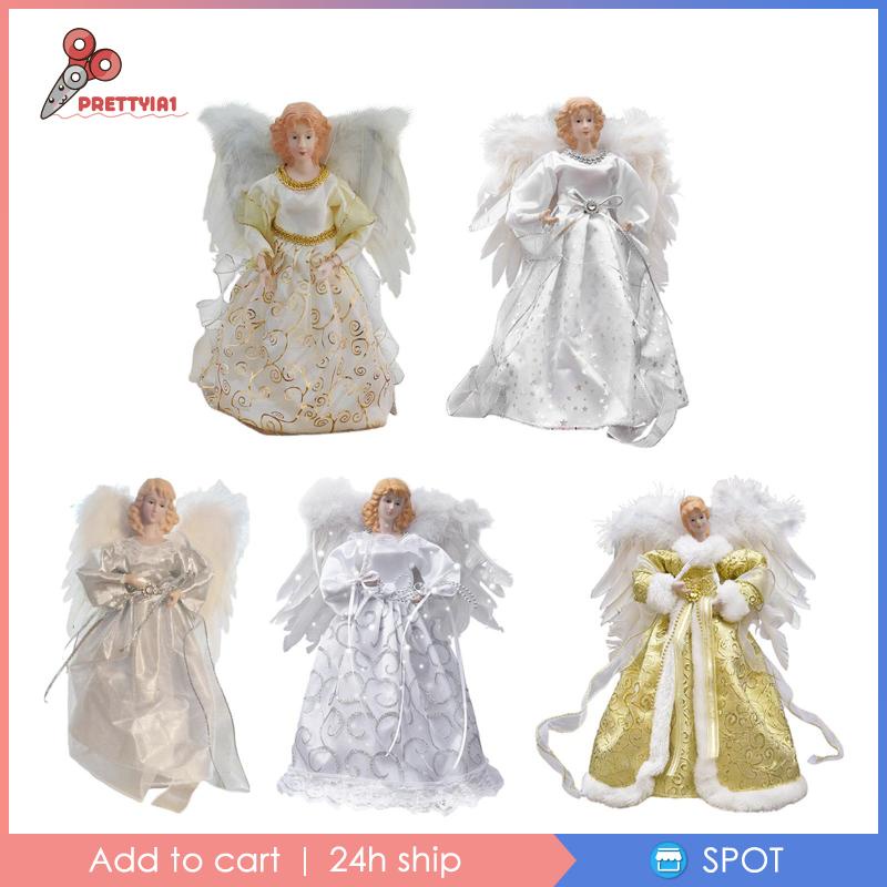 [Prettyia1] Thiên Thần Chiếu Sáng Trang Trí Giáng Sinh