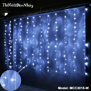 Đèn Nháy Thả Mành 3x1.5m - Ánh Sáng Trắng - Thế Giới Đèn Nháy