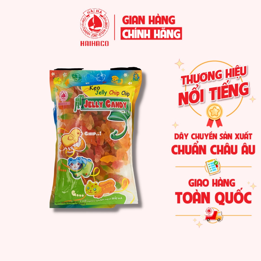 Kẹo Dẻo Chipchip HẢI HÀ Hương Trái Cây (Túi: 450g)
