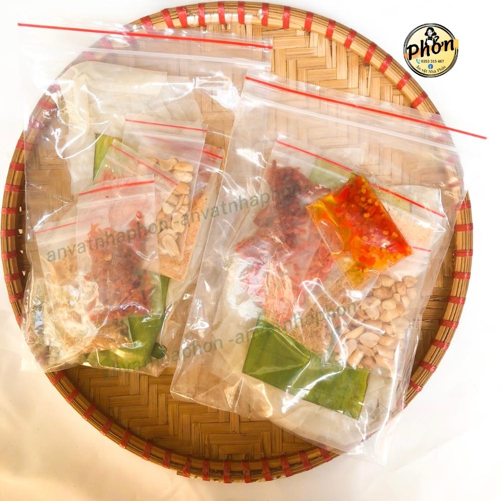 Bánh Tráng Phơi Sương Bò Thập Cẩm, Bánh Tráng Dẻo, Sate, Bò, Ruốc, Đậu Phộng, Tỏi Phi - Nhà Phởn