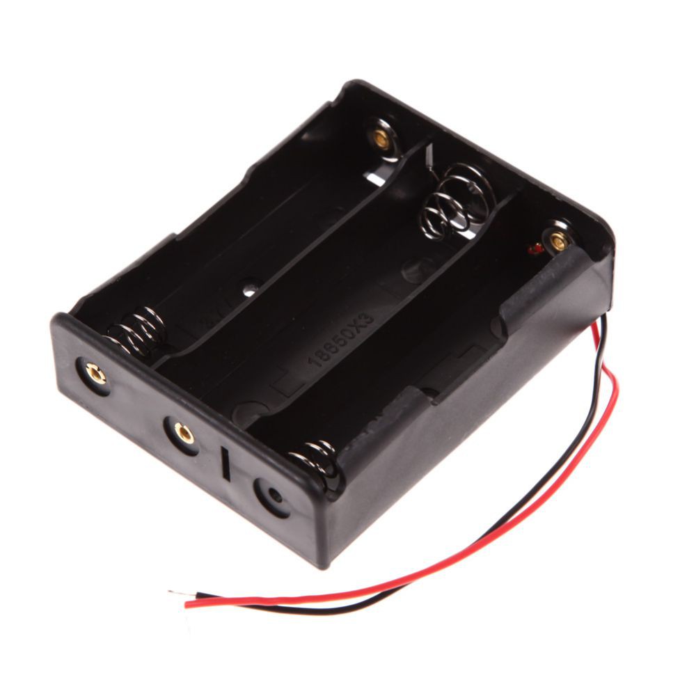 Đế pin lipo 18650 nối tiếp 3 cell loại xịn, dây hàn sẵn và lỗ bắt vít