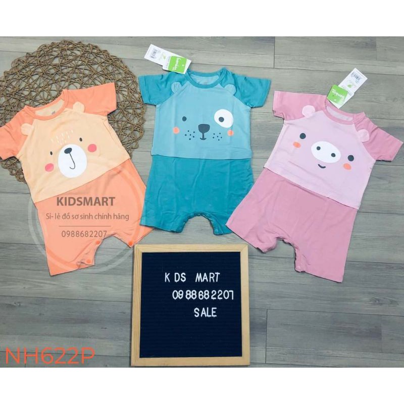 Romper cộc tay sợi tre mềm mát LULLABY (NH622P)