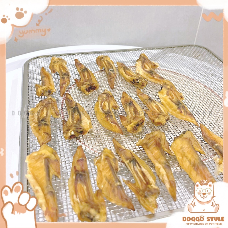 Treat Bánh Thưởng Cho Chó Chóp Cánh Gà Sấy Khô DOGGO Homemade Không Chất Bảo Quản 50G 100G Thức Ăn Cho Chó Thú Cưng