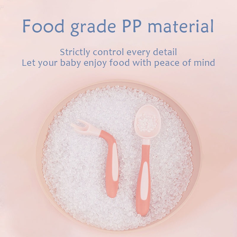 Bộ Muỗng Nĩa Tập Ăn Cho Bé Bằng Silicone