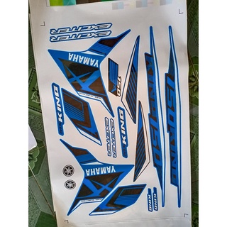 Tem rời ex 150 mxking dán xe xanh dương