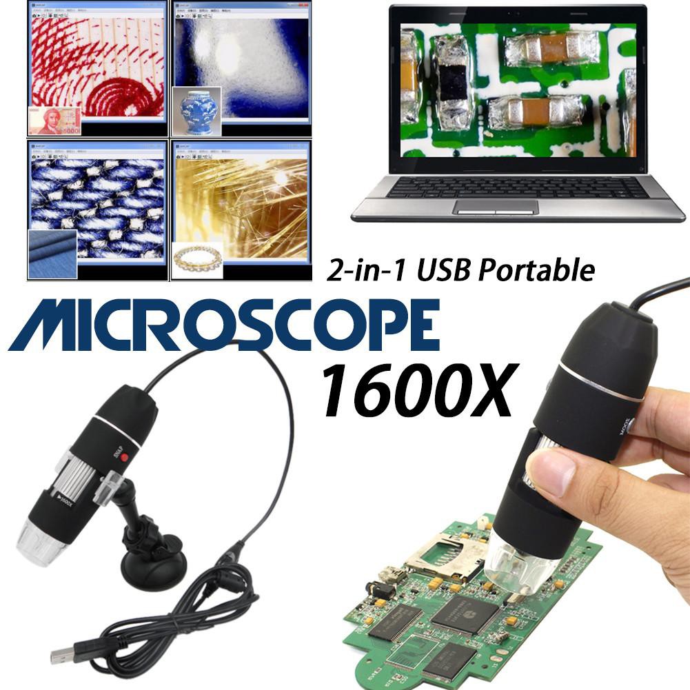 1600px Phát Hiện Điện Tử Kỹ Thuật Số Kính Hiển Vi Di Động Hai Trong Một USB (Bao Bì Các Tông)-168-OXUI3