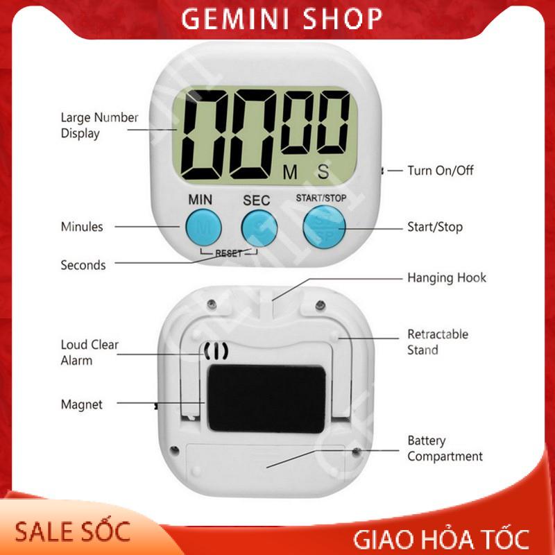 Đồng hồ bấm giờ đếm ngược Mini hẹn giờ thời gian nấu ăn J17 GEMINI SHOP