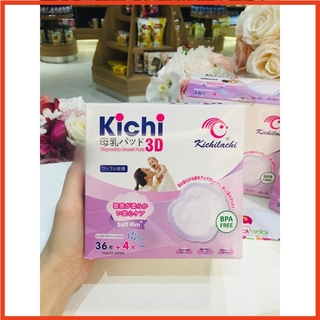 Miếng Lót Thấm Sữa  ⚜️FREESHIP⚜️ Miếng Lót Thấm Sữa Kichilachi Siêu Mỏng Mềm Mịn (Hộp 48 Miếng)