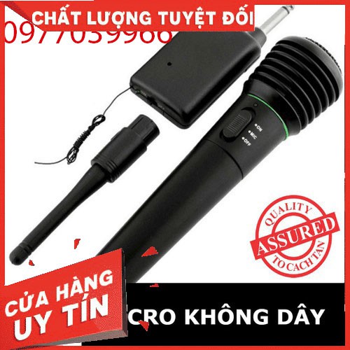 [ GIÁ HUỶ DIỆT] Micro Không Dây Cho Loa Kẹo Kéo Ampli Loa Bluetooth Hát Nhẹ Nghe Hay