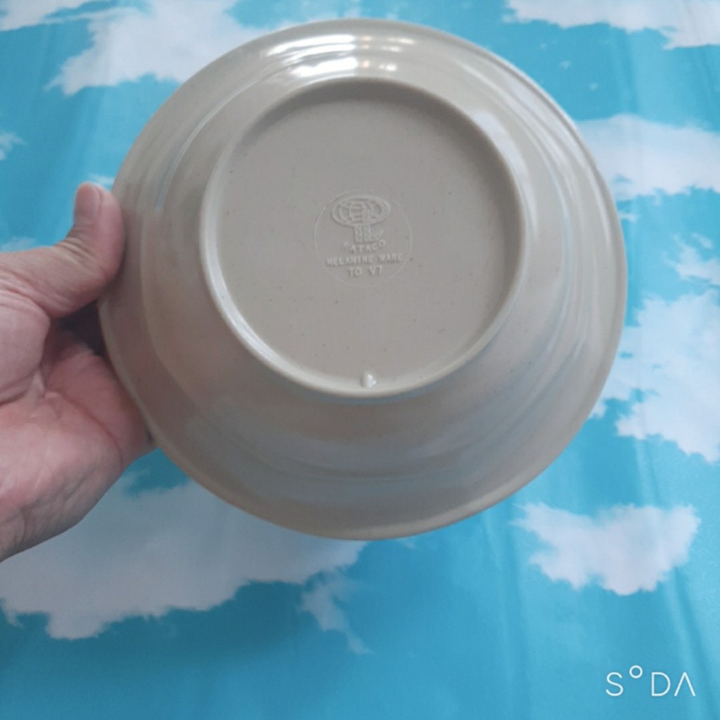 Tô nhựa melamine màu nâuTOV7 ,hàng sang trọng- Fataco- Sang Trong
