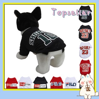 Áo thun thể thao thoáng khí in hình hoạt hình đáng yêu cho thú cưng