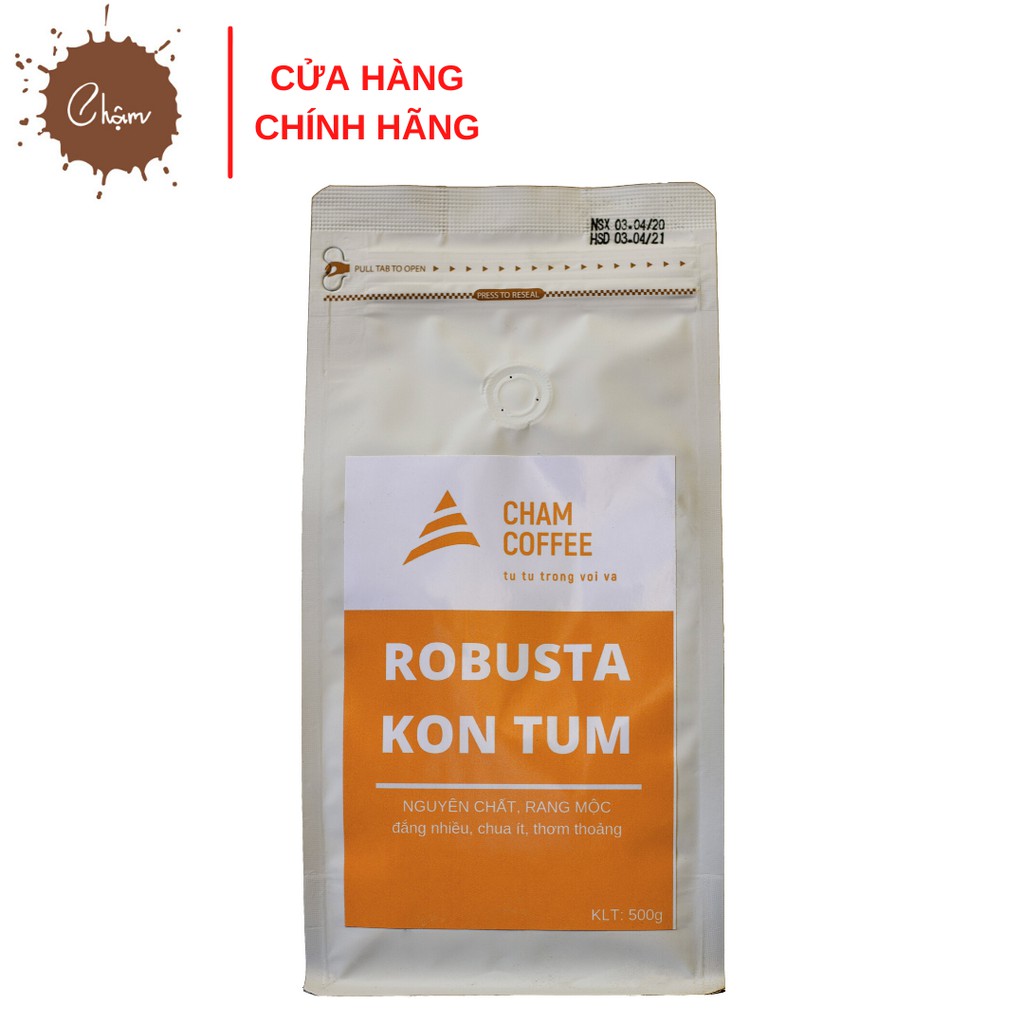 500g cà phê Robusta Kon Tum [500g/bịch]