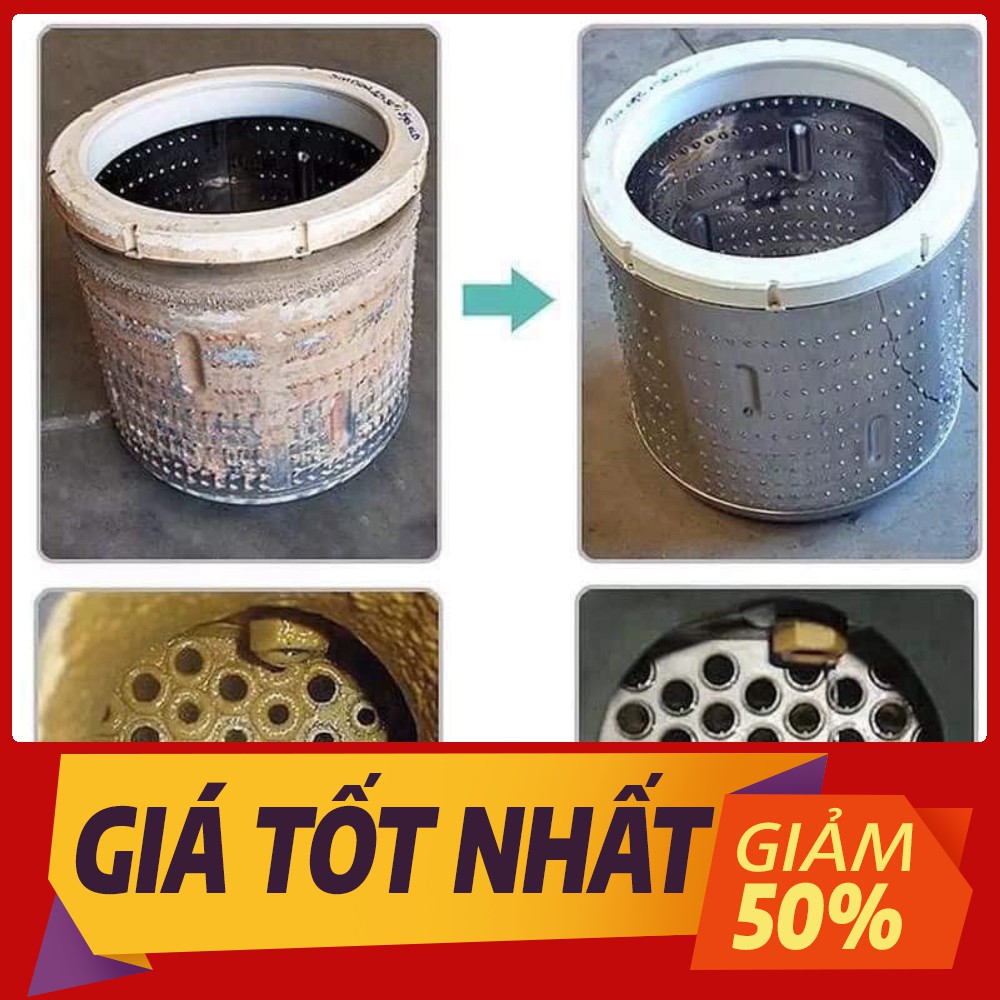 [Sale toàn shop] Hộp 12 viên tẩy lồng máy giặt