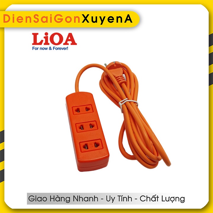 Ổ cắm điện LIOA 3 lổ Công suất lớn chịu tải 3 nồi lẩu S3TC [LIOA][CHÍNH HÃNG]